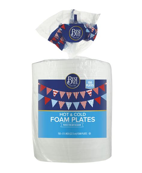 Foam Plates 50CT - Best Yet Brand