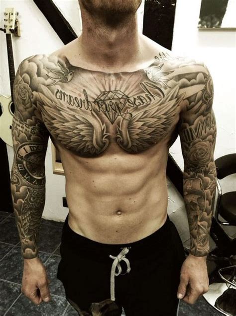 99 Lovely Men Chest Tattoo Ideas That Timeless All Time | Chest tattoo men, Cool chest tattoos ...