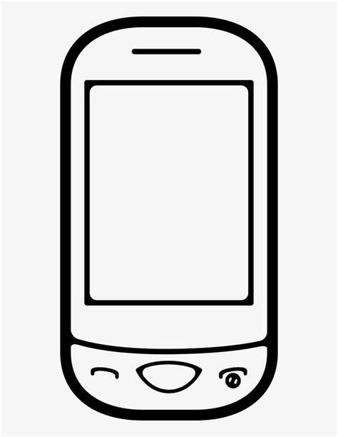 Mobile Phone Outline - Outline Images Of Mobile Phone Transparent PNG - 530x980 - Free Download ...