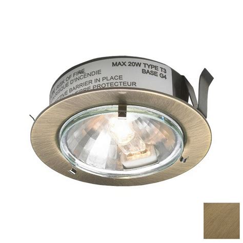 DALS Lighting 2.625-in Hardwired/Plug-In Under Cabinet Halogen Puck Light at Lowes.com