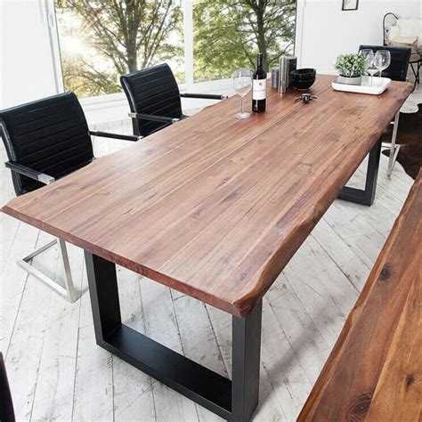 TSDT 00N Irregular Solid Wood Dining Table/Bench | Shopee Singapore