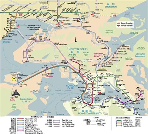 Hong Kong Attractions Map | FREE PDF Tourist City Tours Map Hong Kong 2024