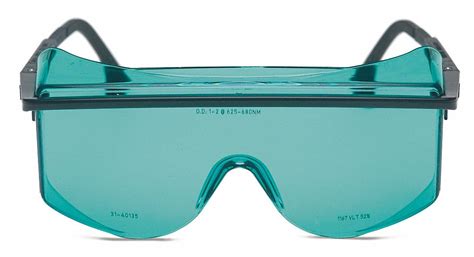 HONEYWELL OTG Scratch-Resistant Laser Safety Glasses with Light Blue/Aqua Lenses - 2CVG1|31 ...