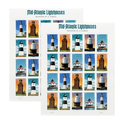 2021 US Lighthouse Forever Stamps - US Stamps Mail Center Online