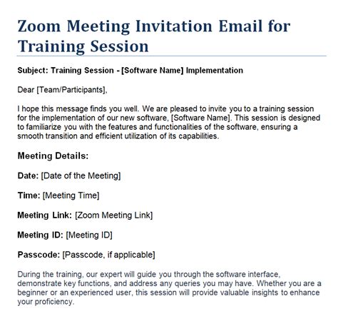 7+ Official Zoom Meeting Invitation Email Templates (DOC) - Day To Day ...