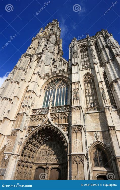 Antwerp cathedral, Belgium stock image. Image of cathedral - 248198931