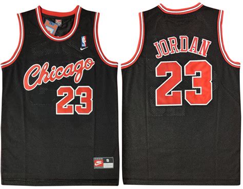 Bulls 23 Michael Jordan Black Nike Swingman Jersey