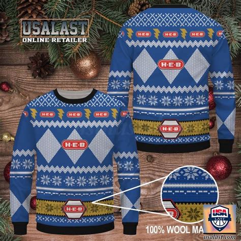 HOT H-E-B Supermaket Snowflake Ugly Sweater