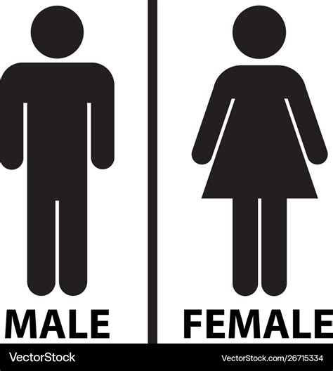 Restroom Icons Man And Woman Symbol Male Female Toile - vrogue.co