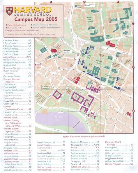 Harvard University Map - Harvard University Cambridge MA • mappery