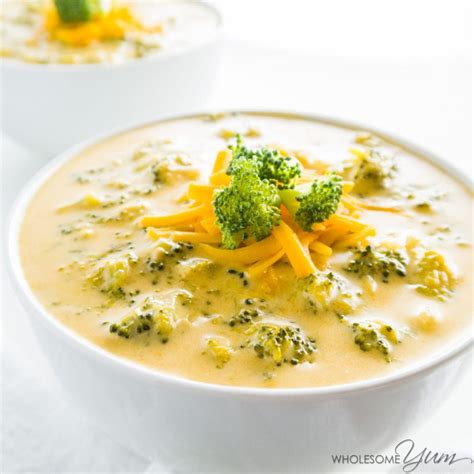 5-Ingredient Broccoli Cheese Soup (Low Carb, Gluten-free)