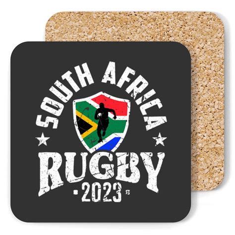 South Africa Rugby South African Rugby Team Supporter Flag 1 Coasters ...