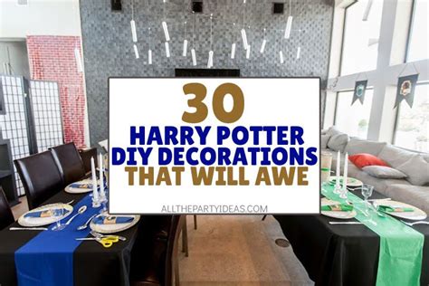 30 DIY Harry Potter Party Supplies & Decoration Ideas [FREE Printables]