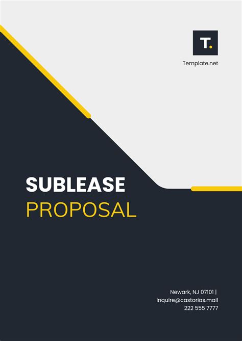 Free Sublease Proposal Design Template - Edit Online & Download ...