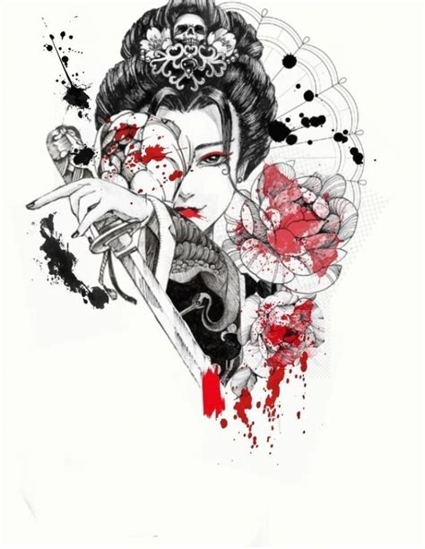 Med Tech. Запись со стены. | Sketsa, Tato geisha, Ilustrasi