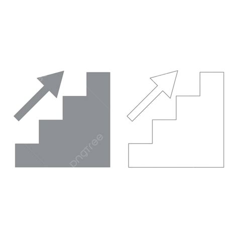 Icon Set Grey Stairs Growing Back Down Human Vector, Back, Down, Human PNG and Vector with ...