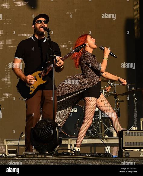 Napa, USA. 26th May, 2023. Sarah Barthel, Josh Carter - Phantogram ...