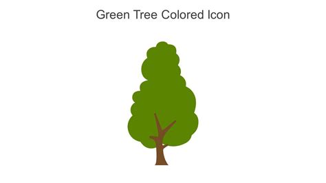 Green Tree Colored Icon In Powerpoint Pptx Png And Editable Eps Format