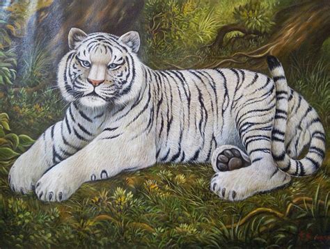 white-tiger-Buy Animal Paintings Online