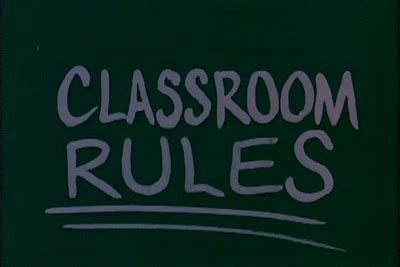 Classroom Rules pt.1 on Make a GIF