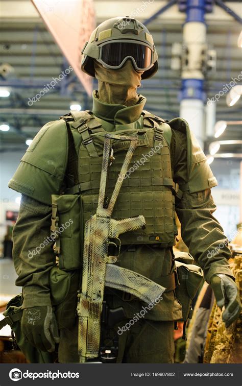 Modern tactical military equipment and weapons demonstrated at the ...