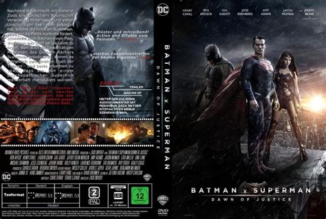 Batman v Superman - Dawn of Justice dvd cover (2016) R2 GERMAN Custom