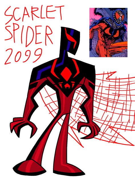 Flipside as Scarlet Spider 2099 : r/Spiderman