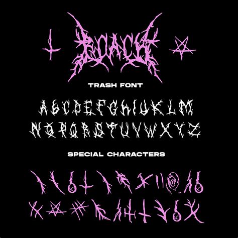 ROACH trash type font [FREE] on Behance | Lettering fonts, Tattoo lettering fonts, Graffiti words