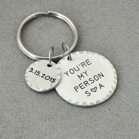 Customized Keychain, Round Key Ring, Personalized Key Chain, Custom Key ...