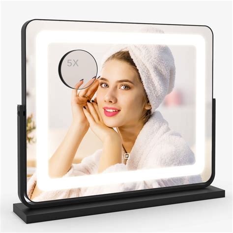 ROLOVE Vanity Mirror Makeup Mirror with Lights, Large Lighted Vanity ...