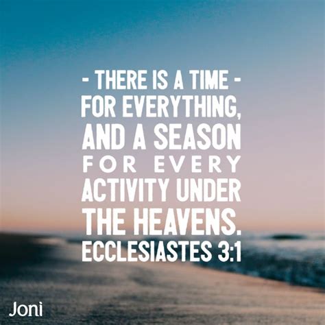 Season for Every Activity - Ecclesiastes 3:1