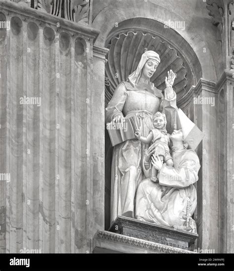 Commemorative statue, to St Louise de Marillac, in St Peter's basilica, Vatican, Rome, Italy ...