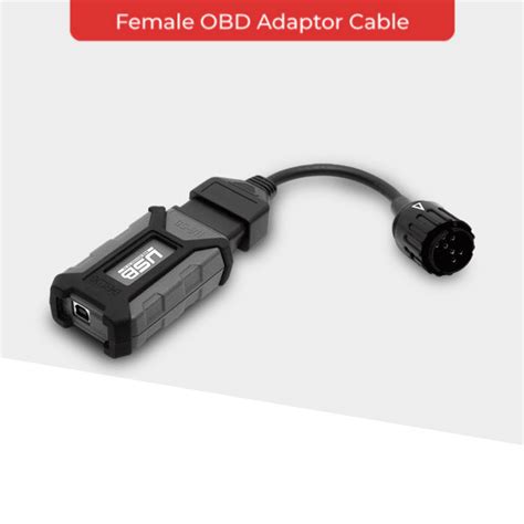 Female OBD Adaptor Cable (10-pin adapter for OBD-II GS-911) - AdMore ...