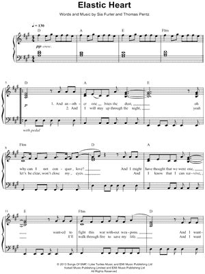 "Elastic Heart" Sheet Music - 11 Arrangements Available Instantly ...