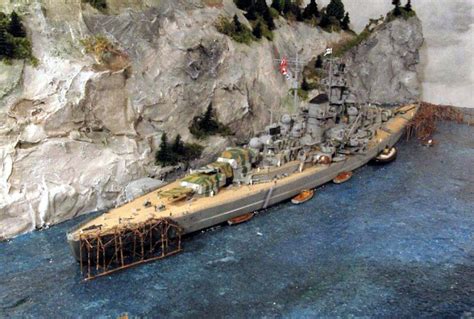 MODELLOURS WORKSHOP: Tirpitz in Faettenfjord - Diorama of the Day