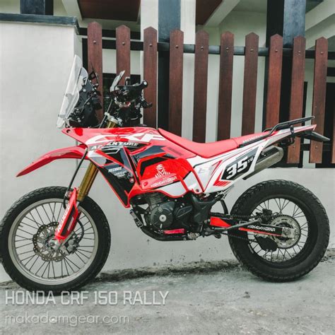 Honda CRF 150 Rally by makadamgear.com | Honda, Adventure bike, Rally