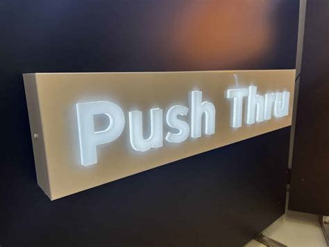 Push-Through Letters – Sign House Inc