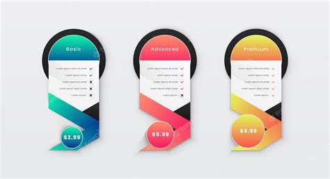 Premium Vector | Website subscription pricing table design template