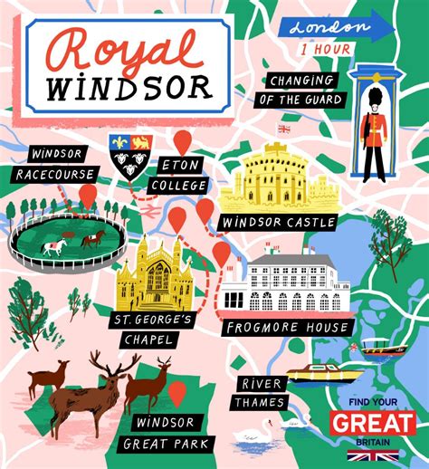 VisitBritain | Visit britain, Illustrated map, Royal