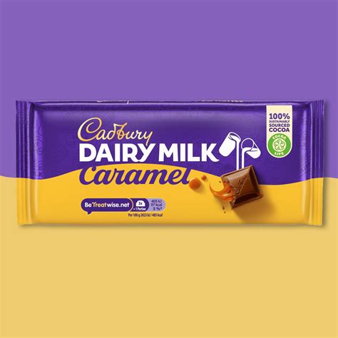 Buy Cadbury Dairy Milk Caramel Block 120g From One Pound Sweets