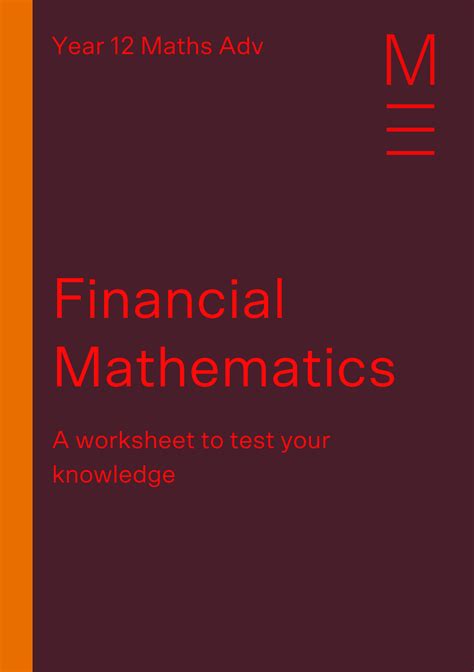 Financial Math Worksheet