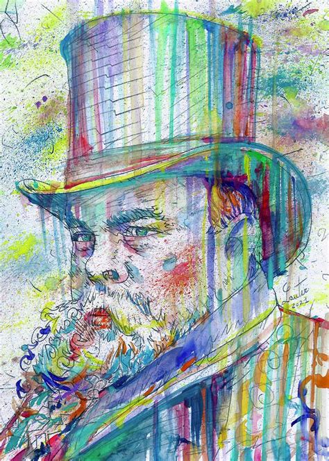 PAUL VERLAINE - watercolor portrait .3 Painting by Fabrizio Cassetta ...