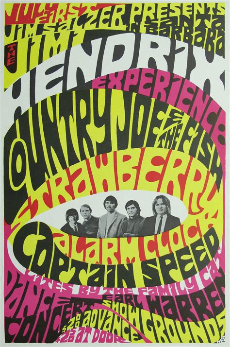 Jimi Hendrix At The Earl Warren Showgrounds Concert Poster | Limited Runs