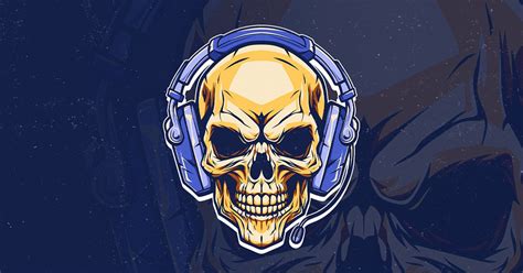 Skull Gaming Illustration, Graphics - Envato Elements