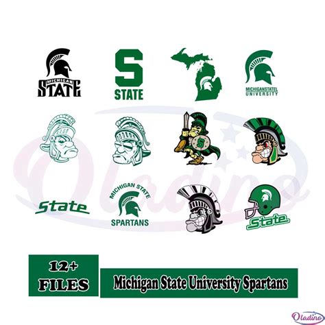 Michigan State University Spartans Bundle SVG Cutting Files » Oladino