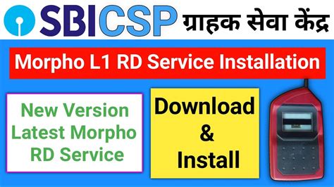 Sbi Csp Morpho L1 RD Service Installation | Sbi Kiosk Morpho L1 Device Rd Service Installation ...