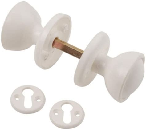 Door Knobs - white plastic - Bretts Kilkenny