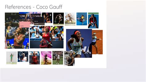 Coco Gauff Tennis Outfit Concept Board