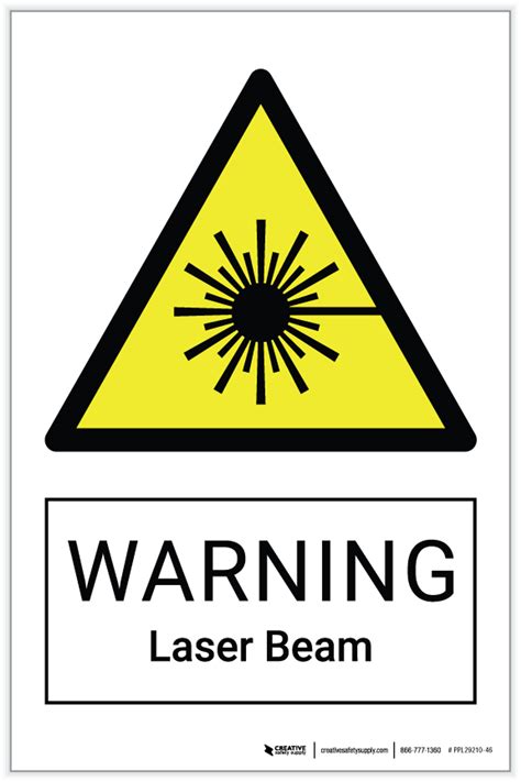 Warning: Laser Beam Hazard - Label | Creative Safety Supply