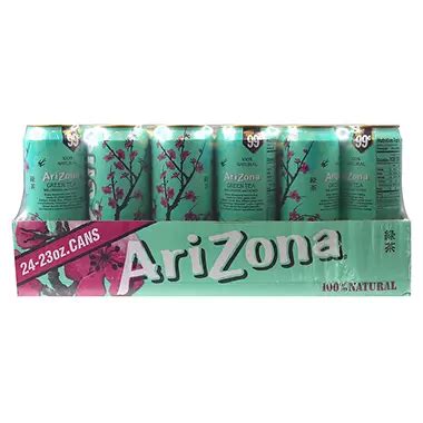 Arizona Green Tea (23.5 oz. cans, 24 pk.) - Sam's Club